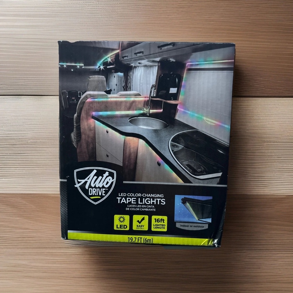 Auto Drive 4216801 Color Changing Flexible LED Tape Lights 19.7ft/16ft